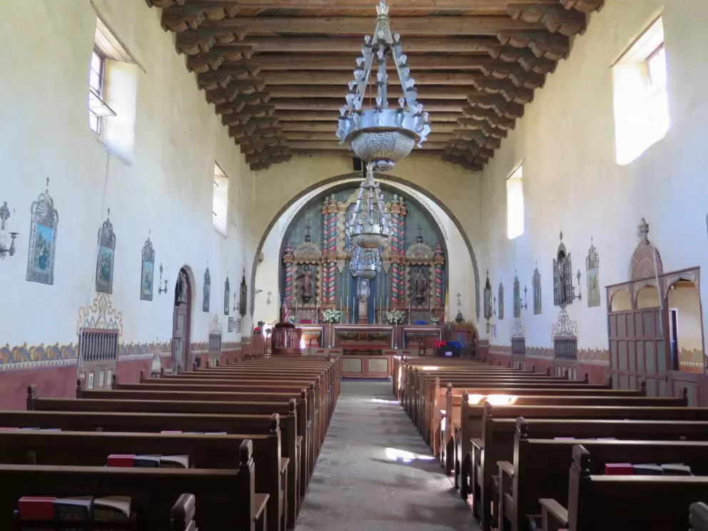 The interior of the church is lovely.