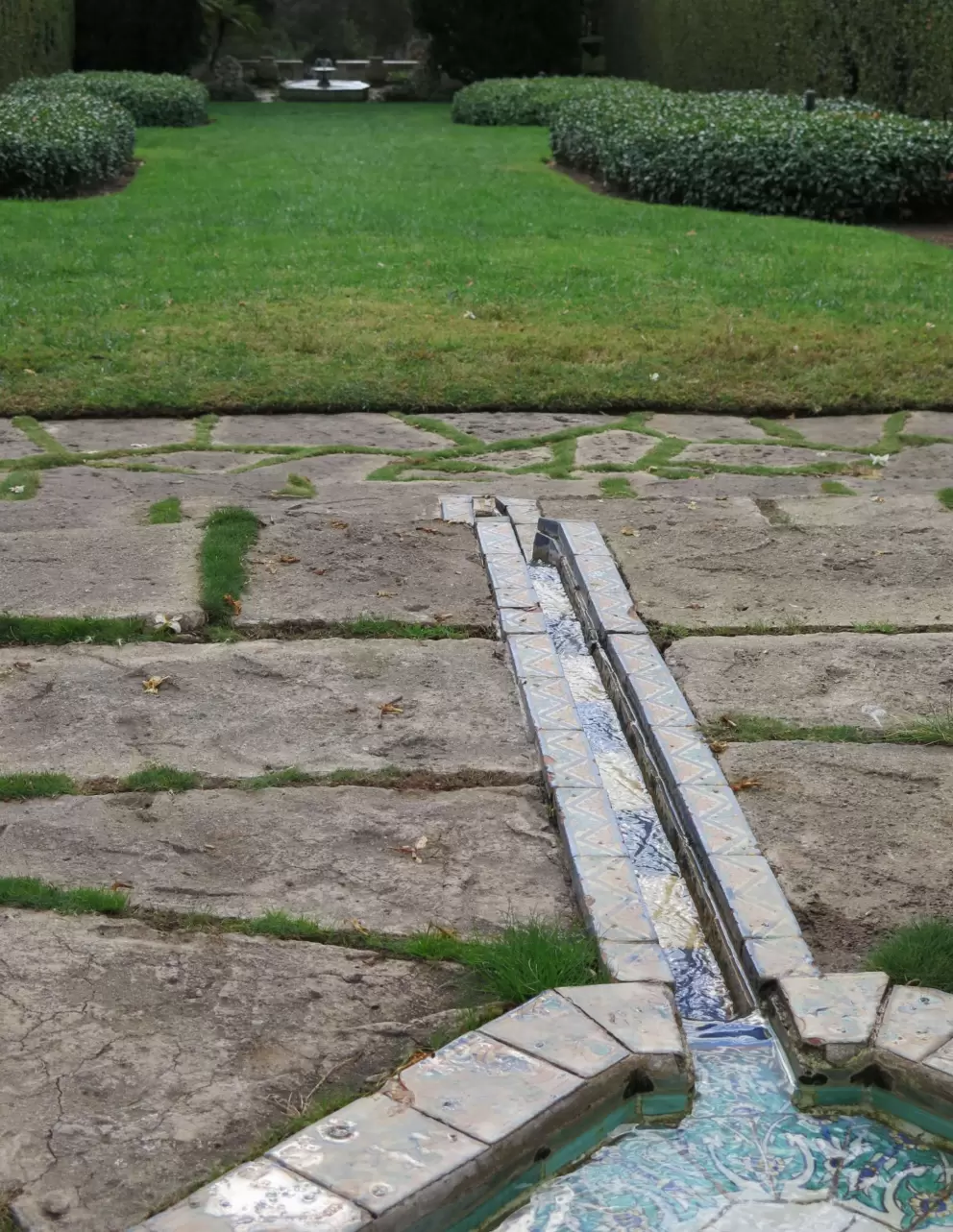 Rivulet. See the fountain at the very bottom of the lawn, where the water ends up.