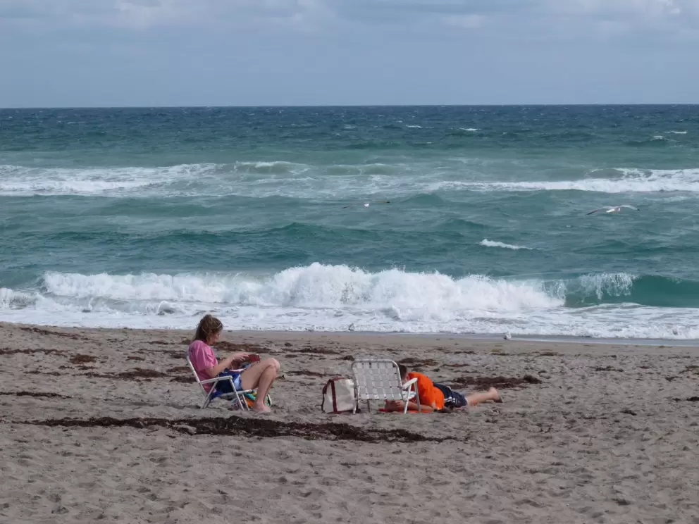 Hobe Sound Beach, which you reach at the end of the walk.