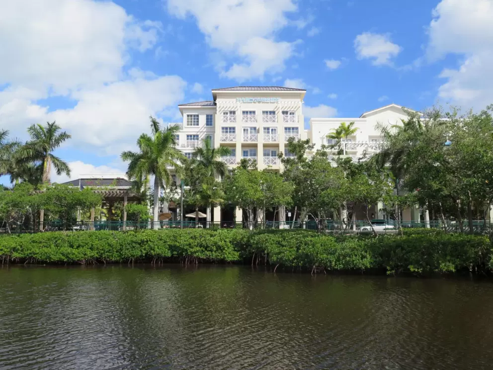 View of Harbourside from the docks.