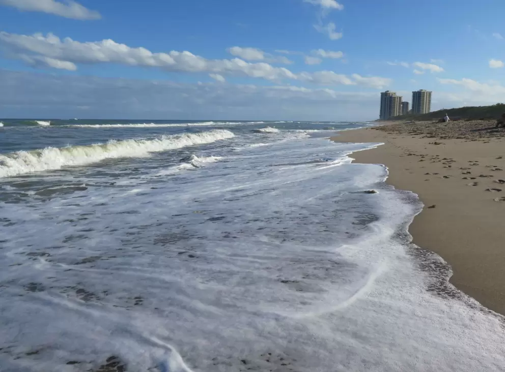 Looking toward the highrises of Singer Island.
