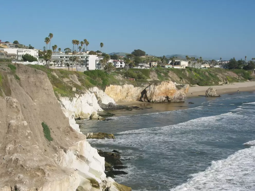 View from a second gazebo on the grounds of the Shore Cliff Hotel, looking towards Pismo Beach.