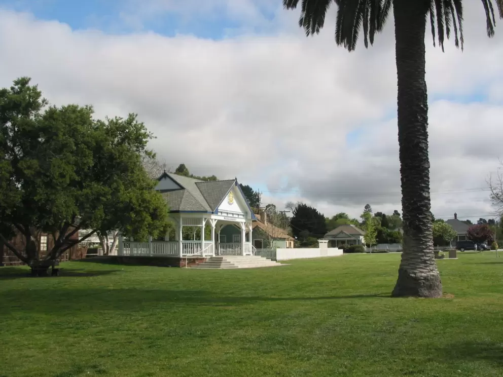 Rotary bandstand and lawn.