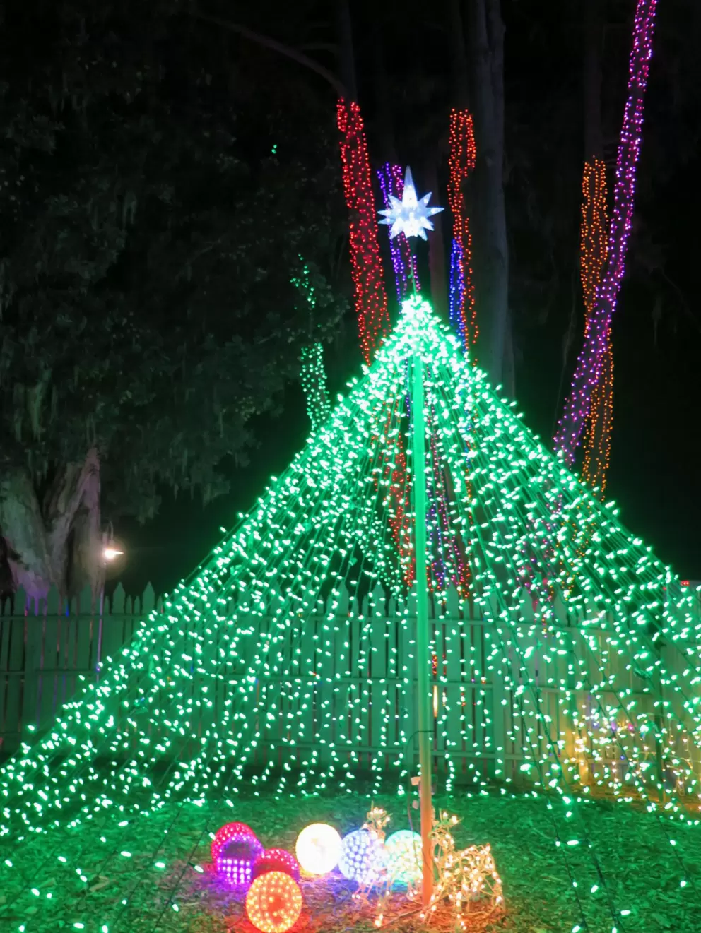 Green tree.