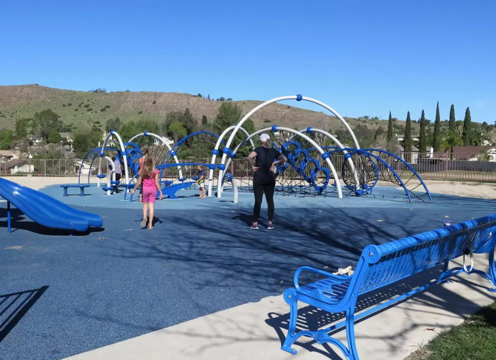 Benches for parents.
