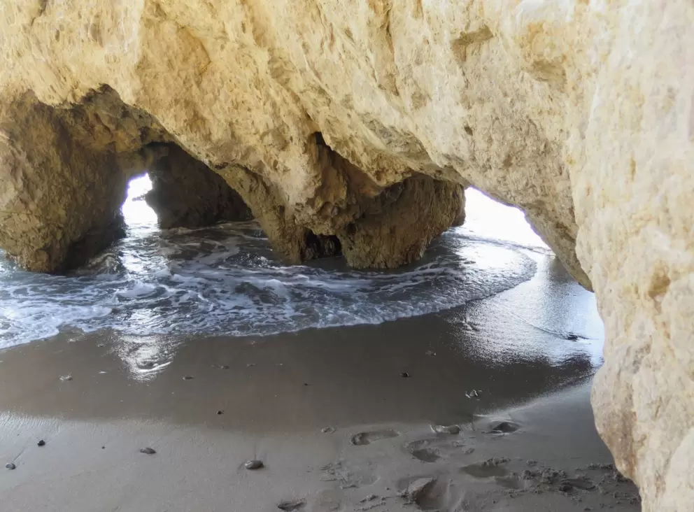 Looking under the arches.