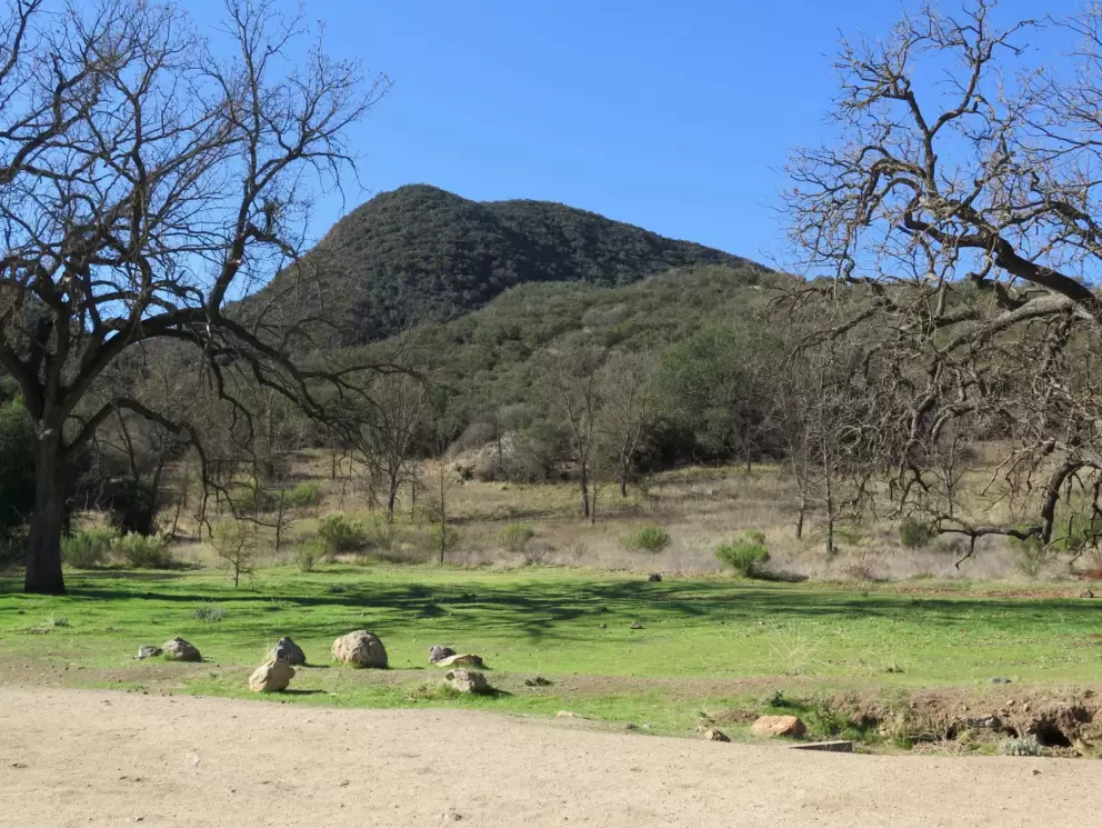 One of the trails and its idyllic views.