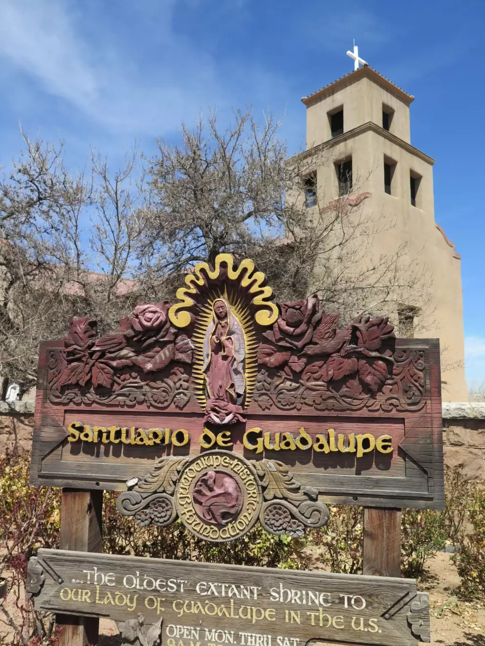 Shrine to Our Lady of Guadalupe.