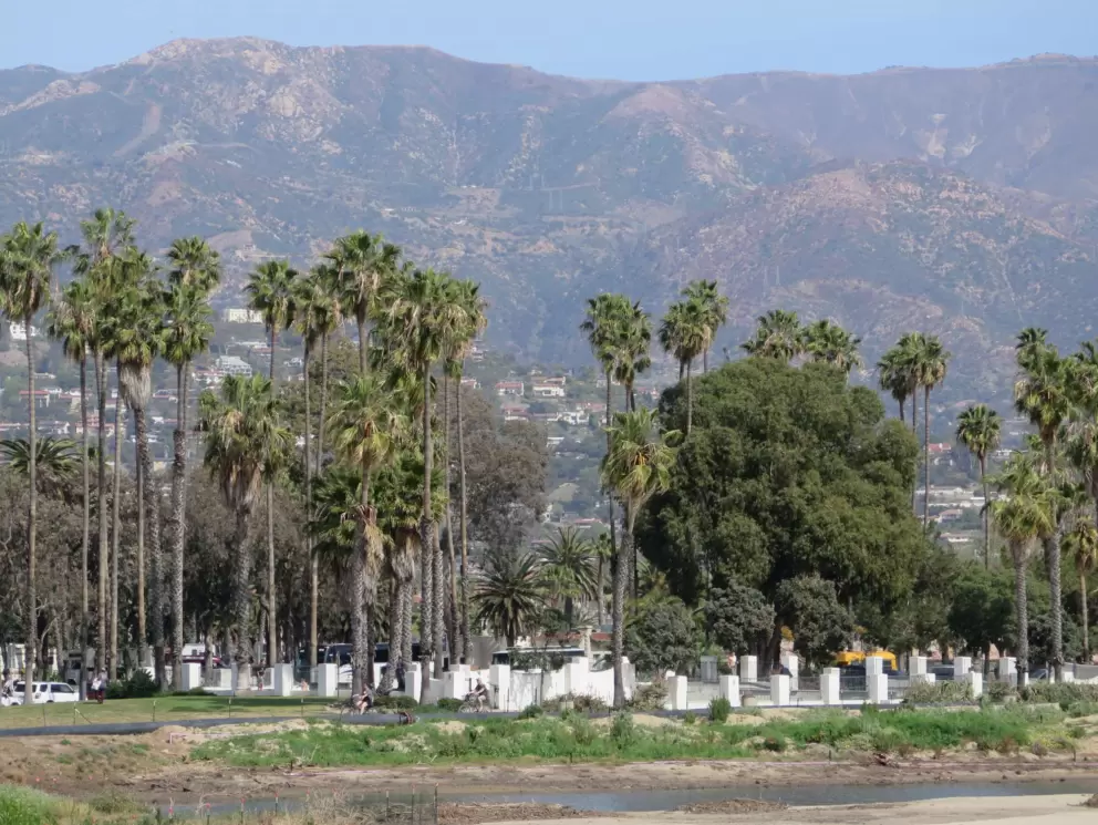 Skater's Point and the mountains behind it.