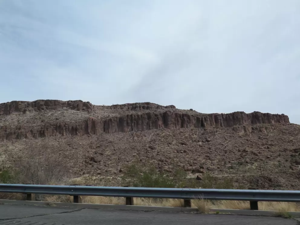 Cool rock formations we saw from Highway 40, east of Kelso Dunes.