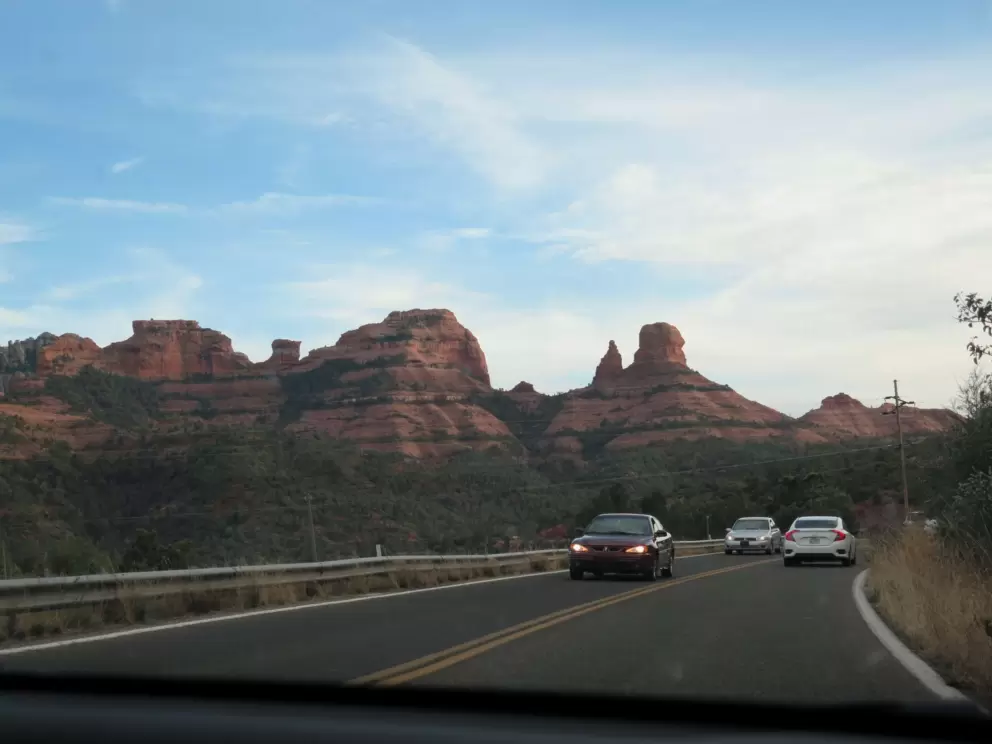 Adorable shapes of the red rock.