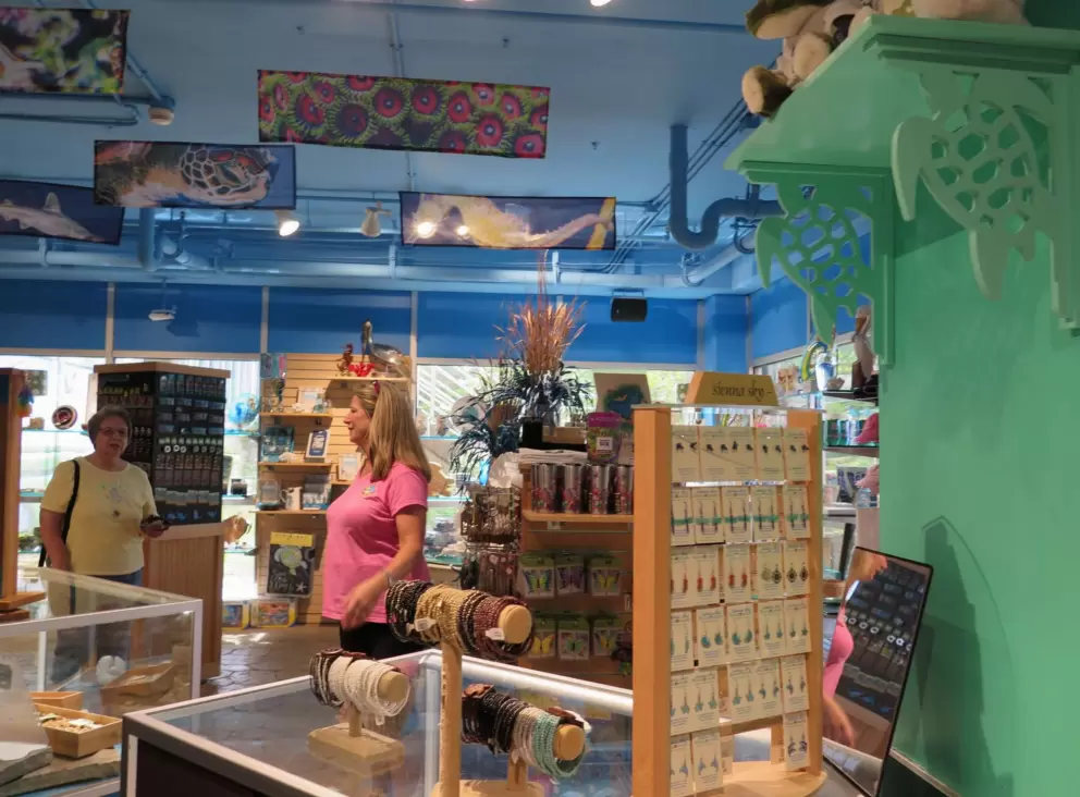 Colorful gift shop.