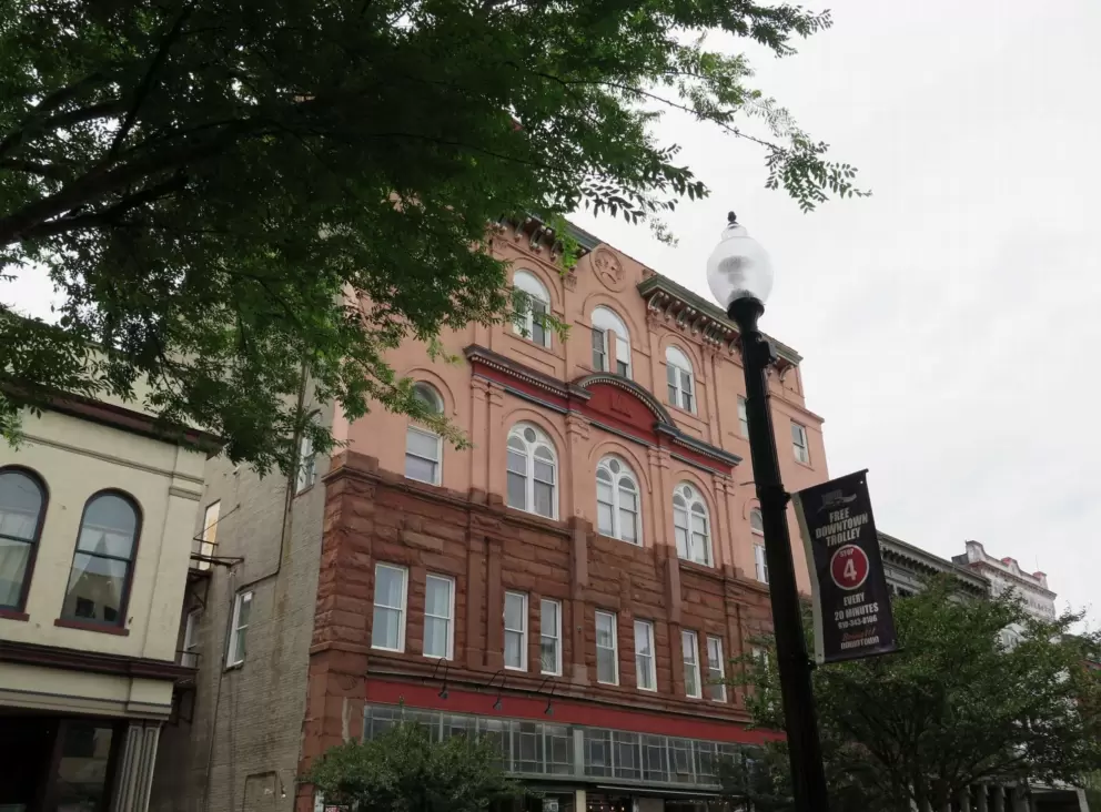 Historic buildings on Front Street. 