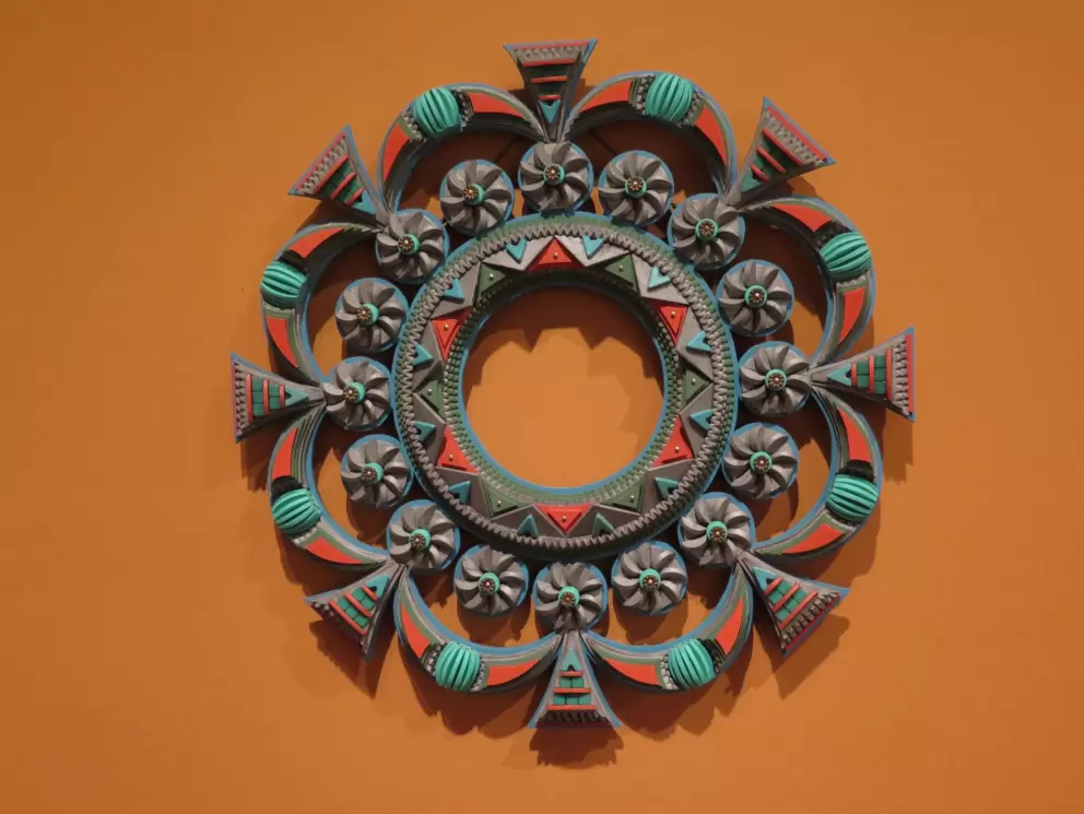 Work by Freeland Tanner, in the Museum of International Folk Art.
