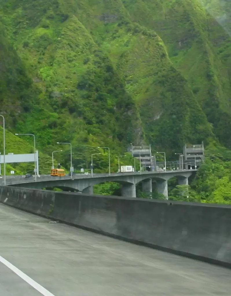 The impressive tunnels up ahead.