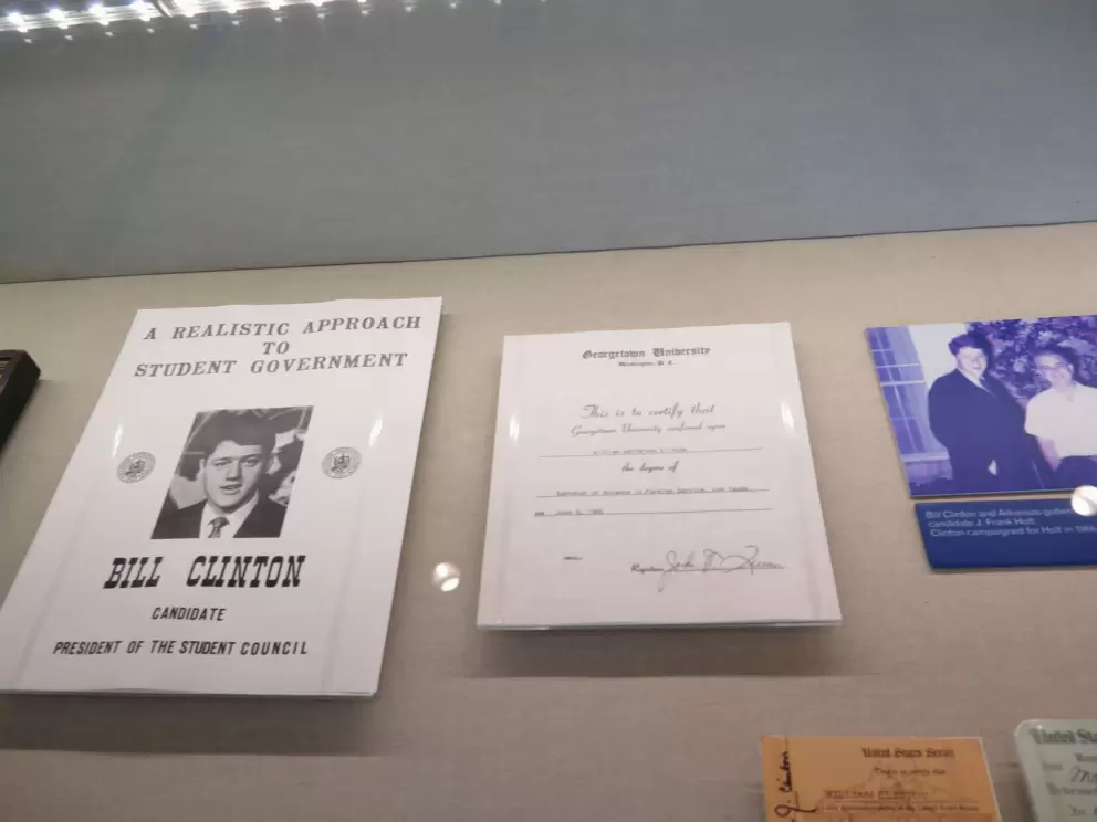 "A realistic approach to student government. Bill Clinton, candidate, president of the student council."