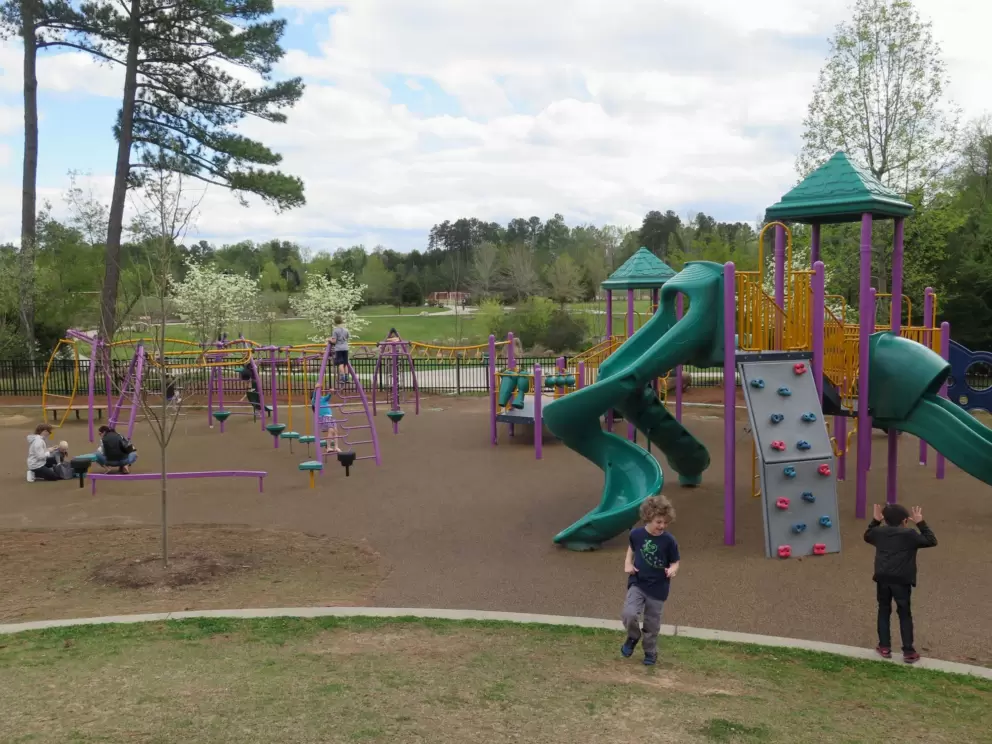 Kids love to run down this hill!