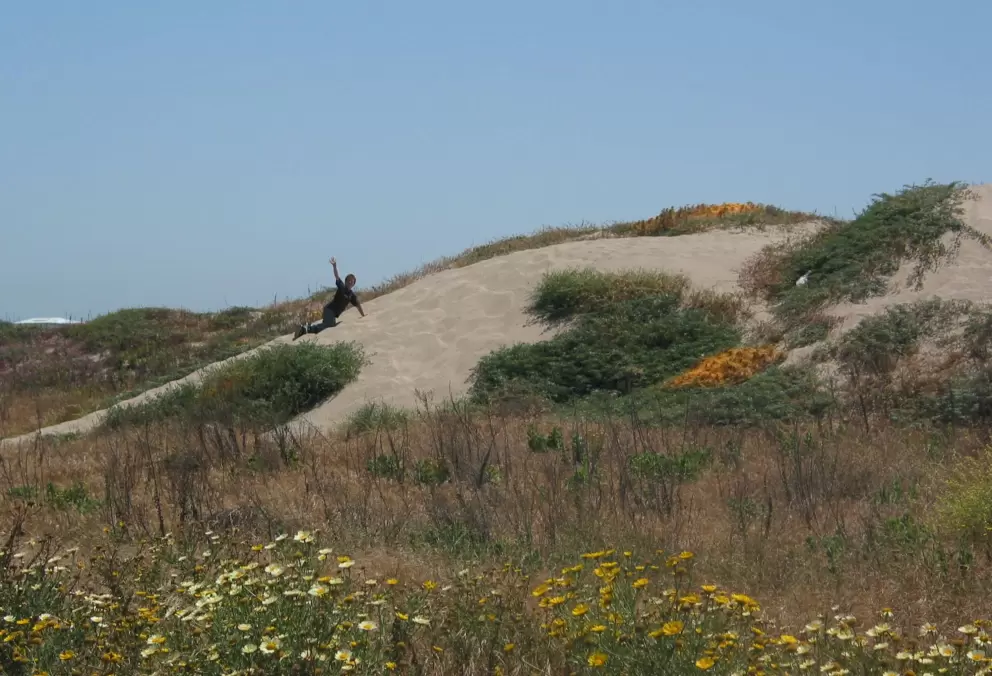 "Mom, look at me!" Fun on the dunes...