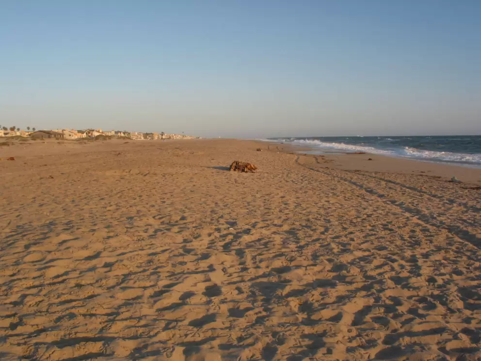 Oxnard Beach is wide and there's plenty of soft sand.
