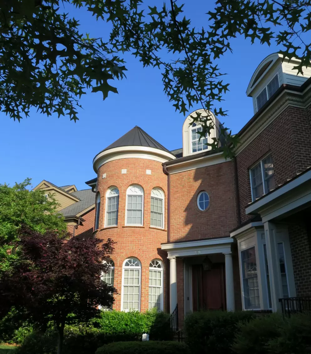 Brick turret on Oak Park Lane.