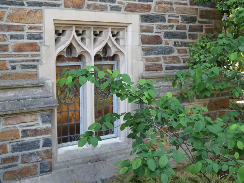 Little window with pretty design.