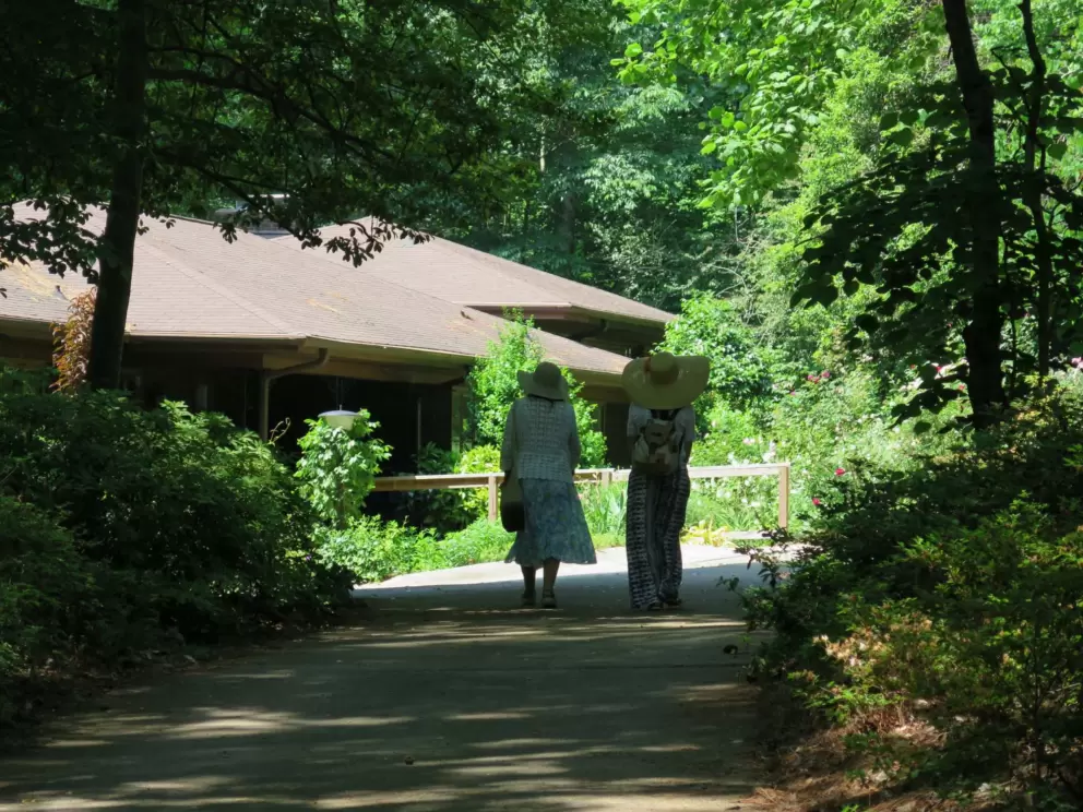 Walking up to the house on Mother's Day.