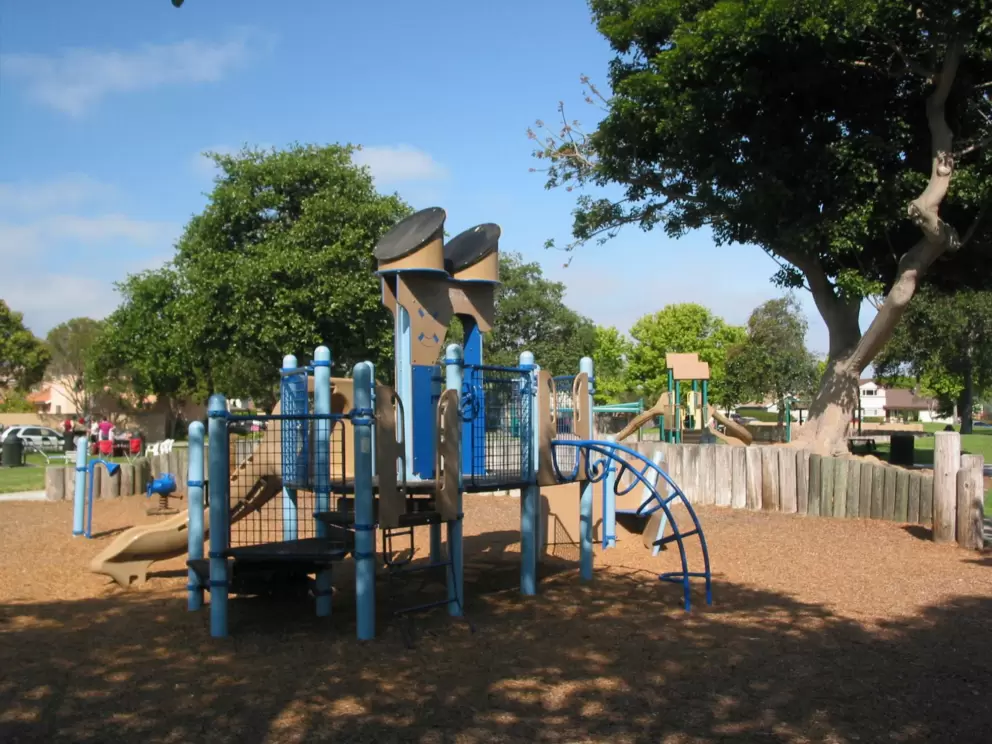Two playgrounds at Seaview Park. 