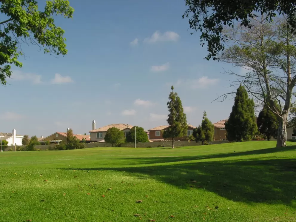 Tiny hills to play on at Seaview Park.