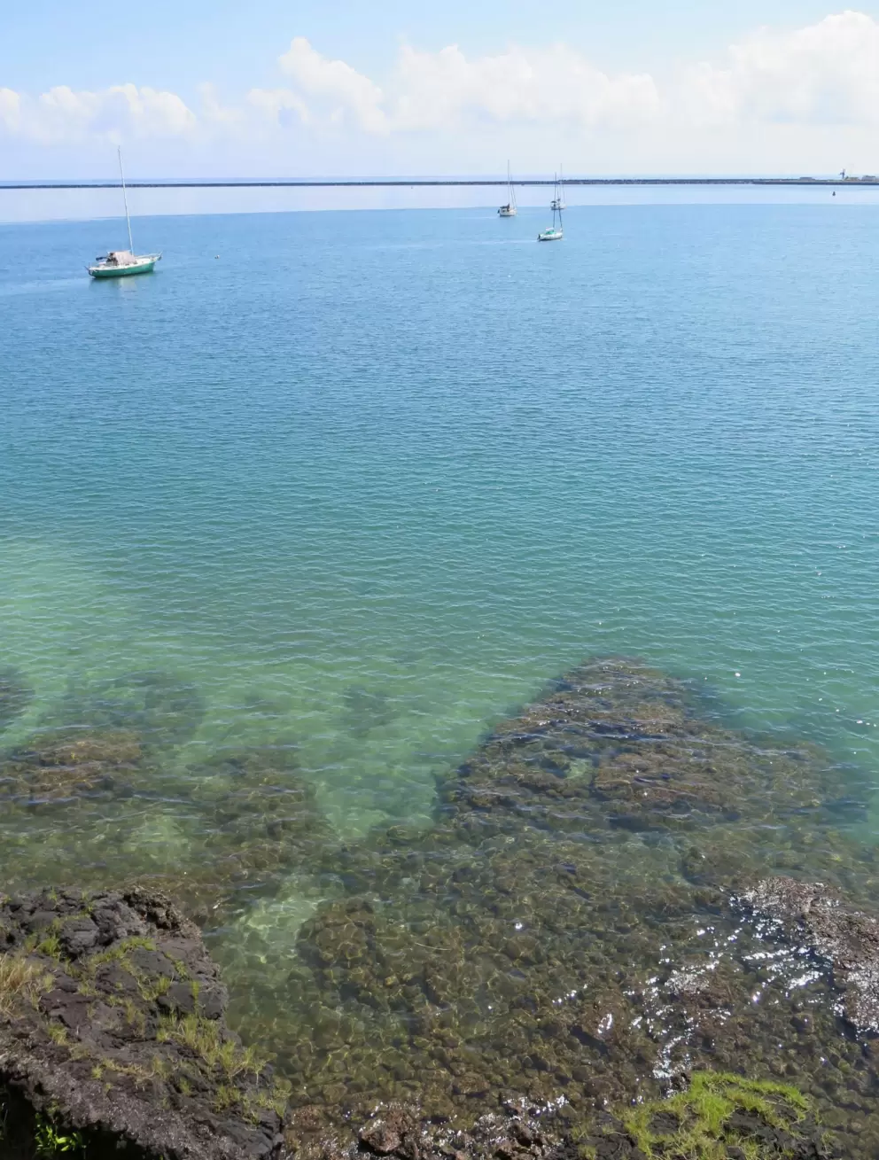 Around the corner from Reed's Bay Beach Park.