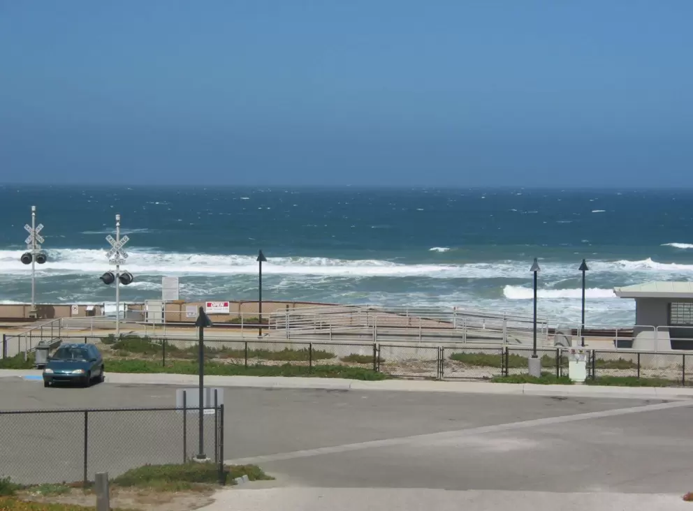 Surf Beach- a deserted spot when I was there. Home to an Amtrak railroad depot.