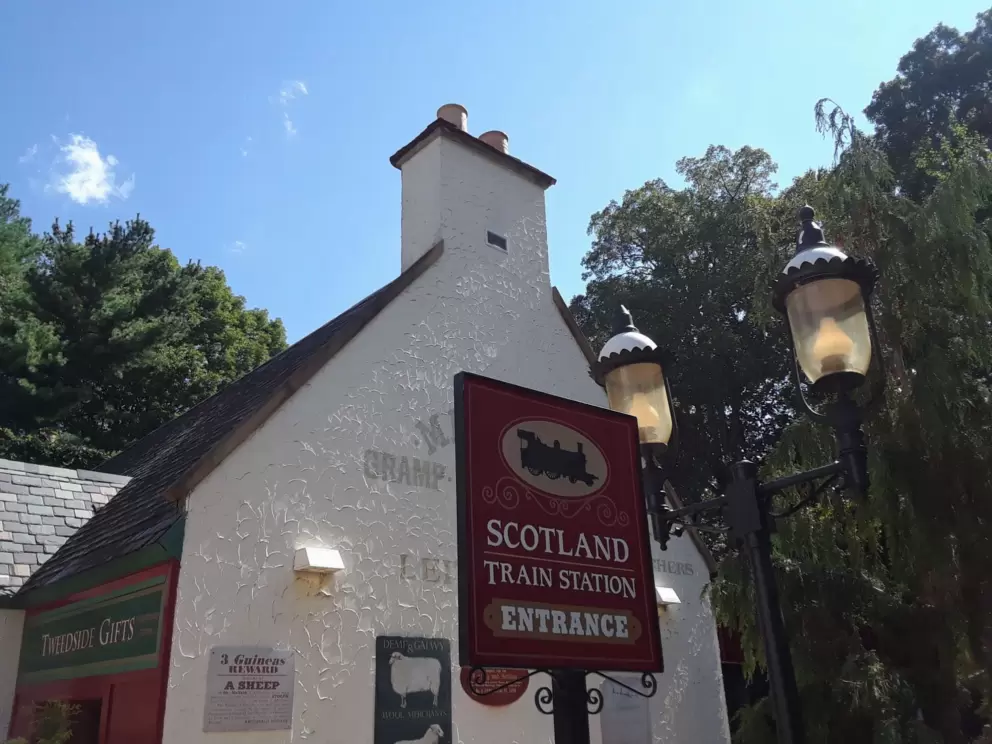 Scotland train station.