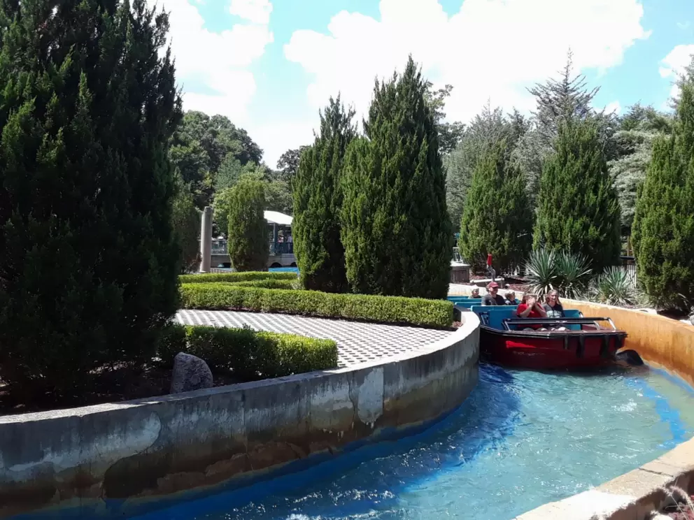 A boat ride past at the end of Escape from Pompeii.