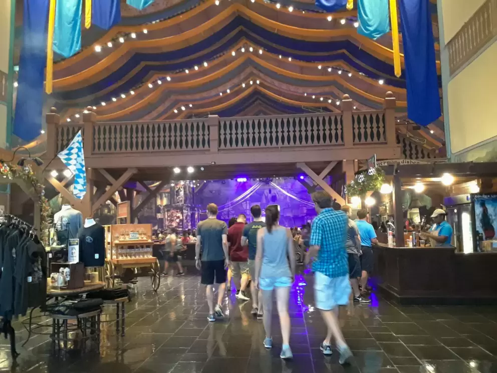 Walking into Das Festhaus.