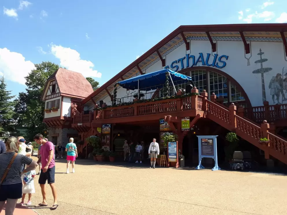 Das Festhaus from the outside.