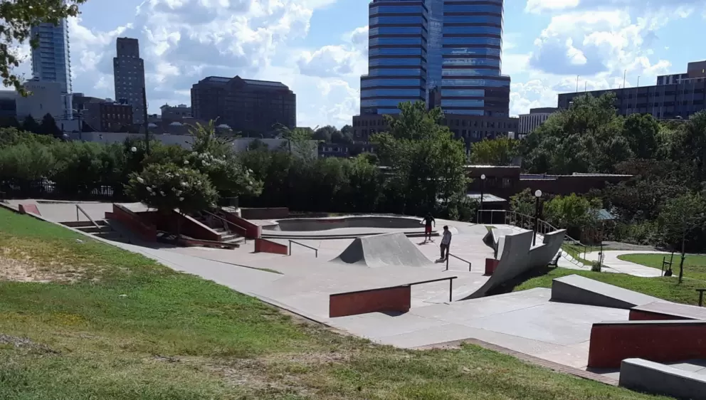 Skatepark at Durham Central Park.