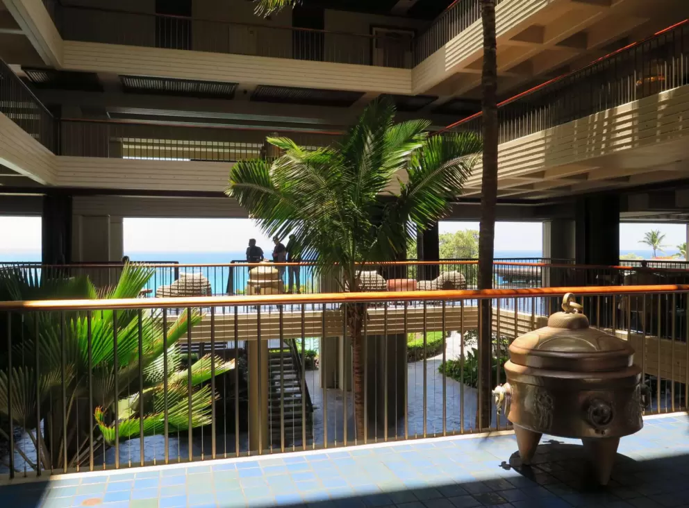 The breezy lobby.