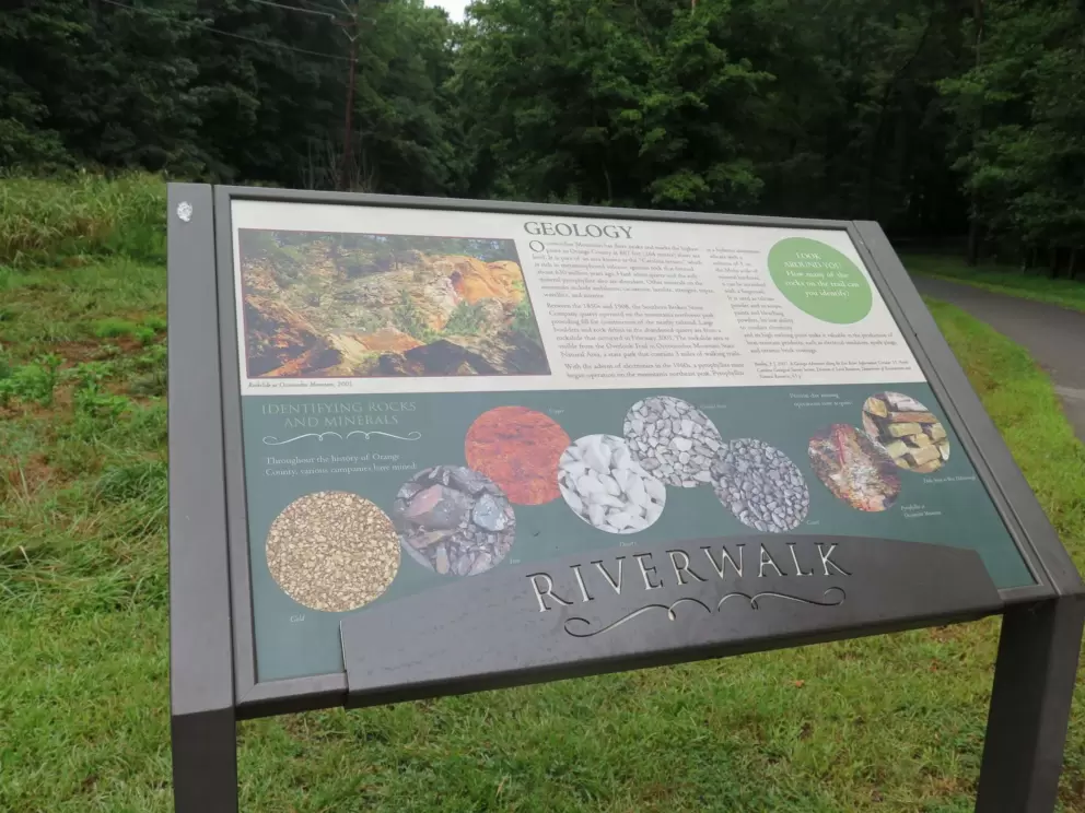 Nice plaques explaining local history and geology.