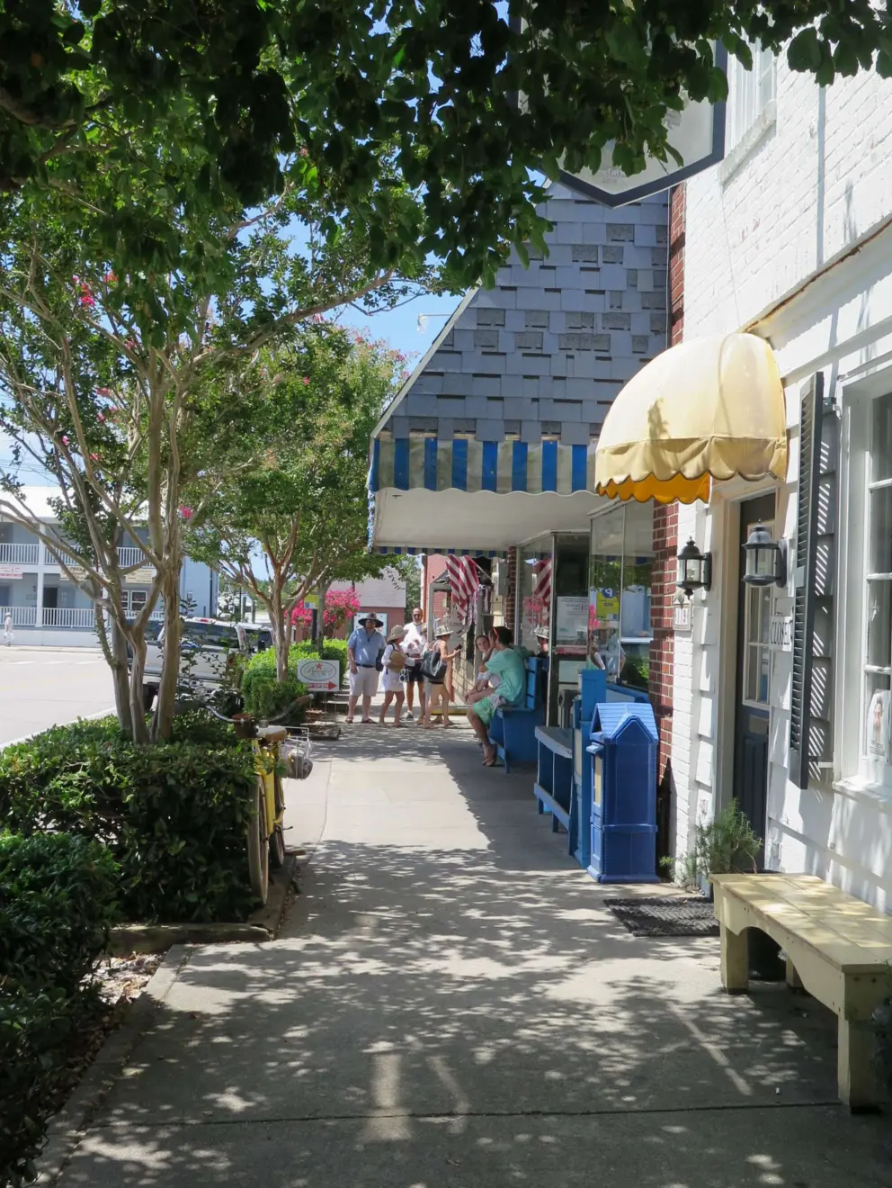 Shops in Beaufort town.