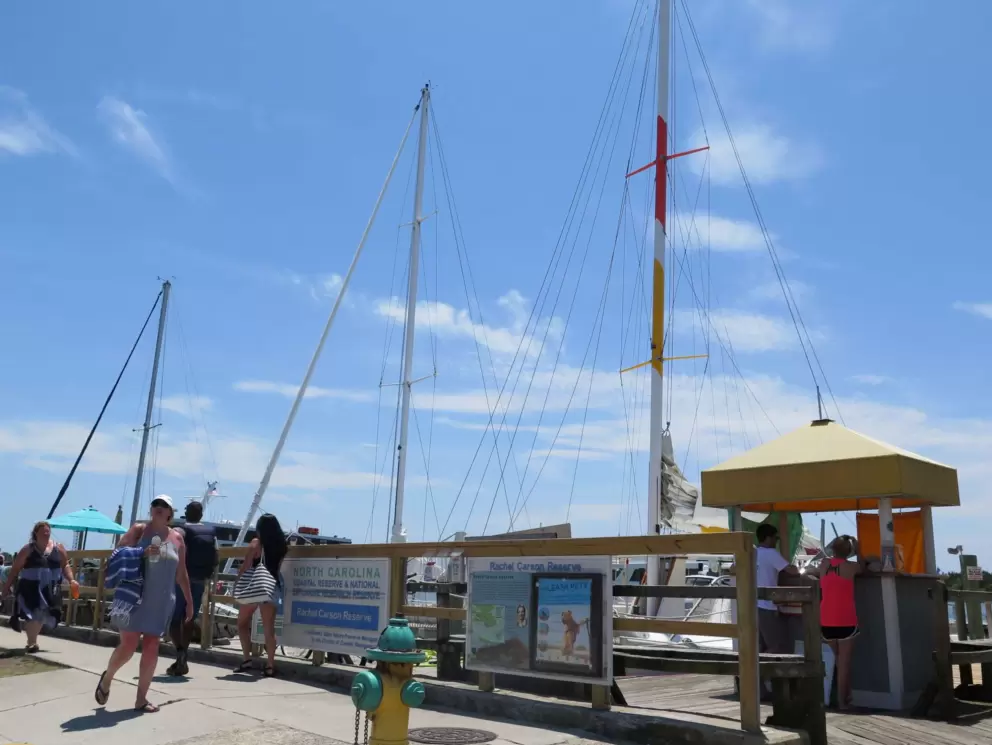 The waterfront, along Front Street.