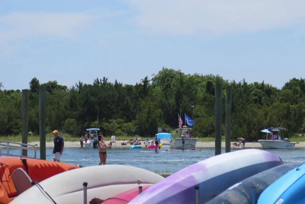 Fun but extremely hot summer day at Carrot Island.