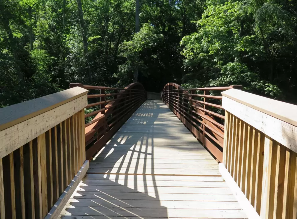 Over the bridge we go...