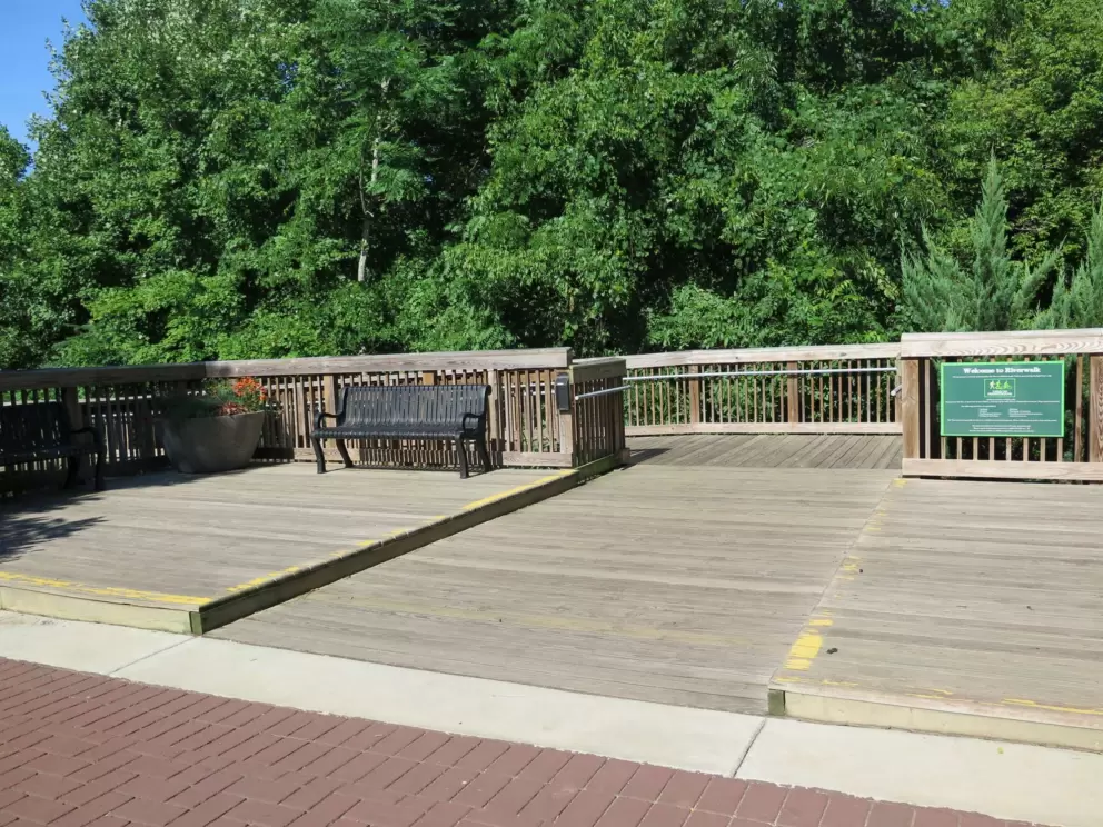 The beginning of the greenway.