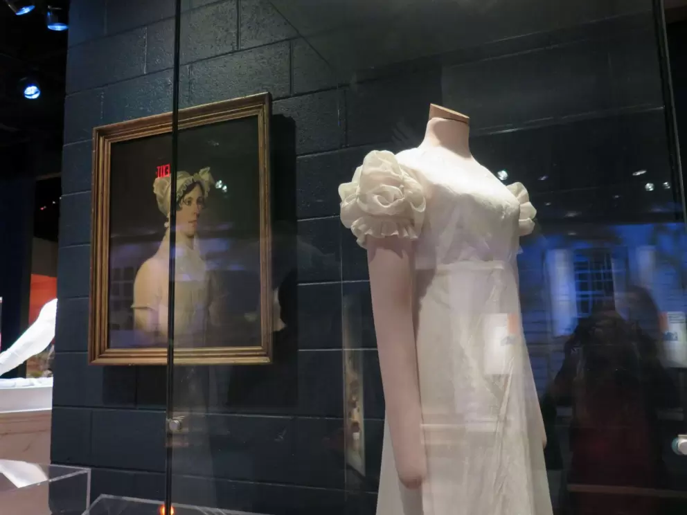 Classical design dress from around 1810.