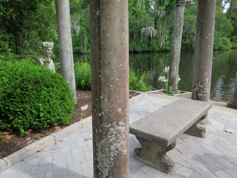Seat by the water.