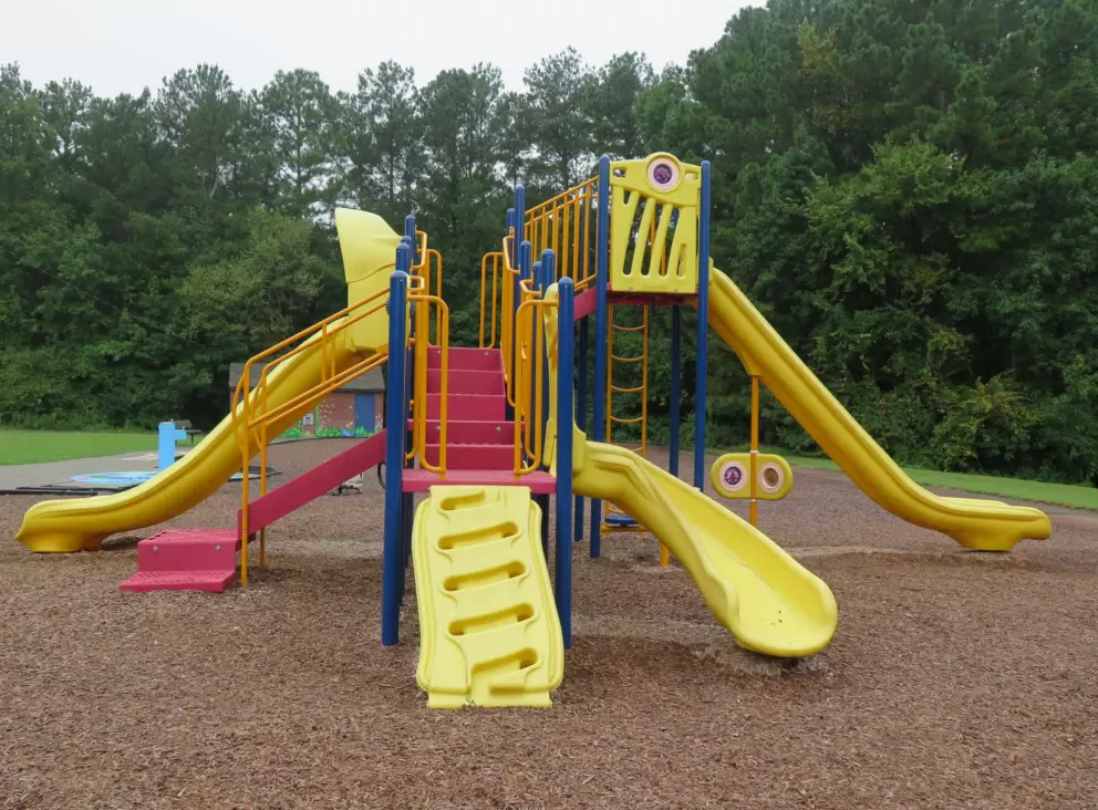 Small yellow playground at Solite Park.