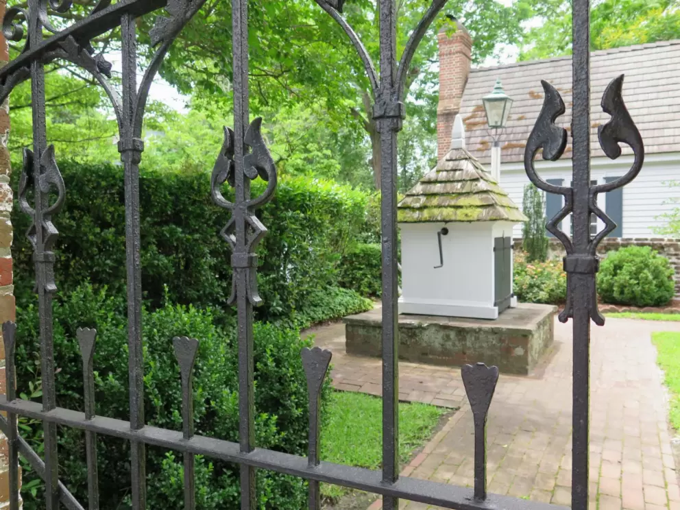 Ornate fence.