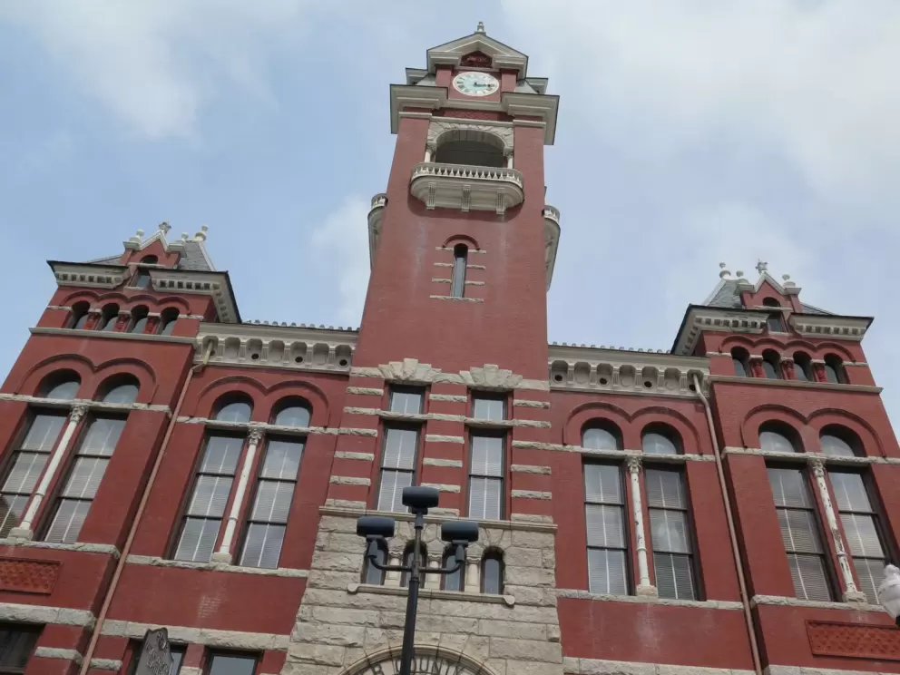 The courthouse is an impressive building.