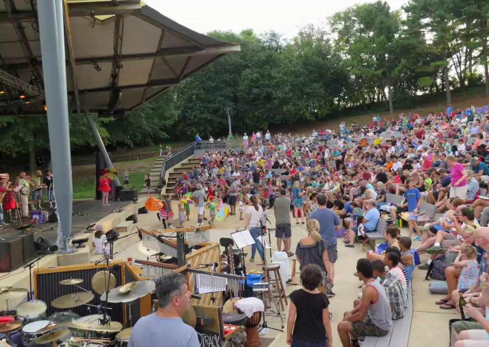 Seating area at the amphitheater.