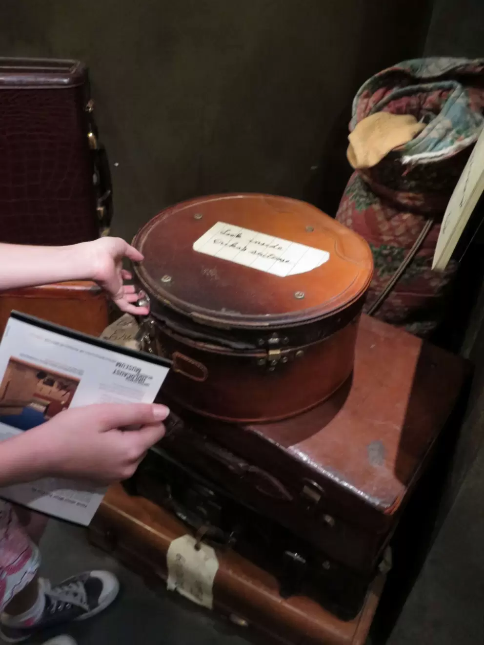 Look inside Erika's suitcase.