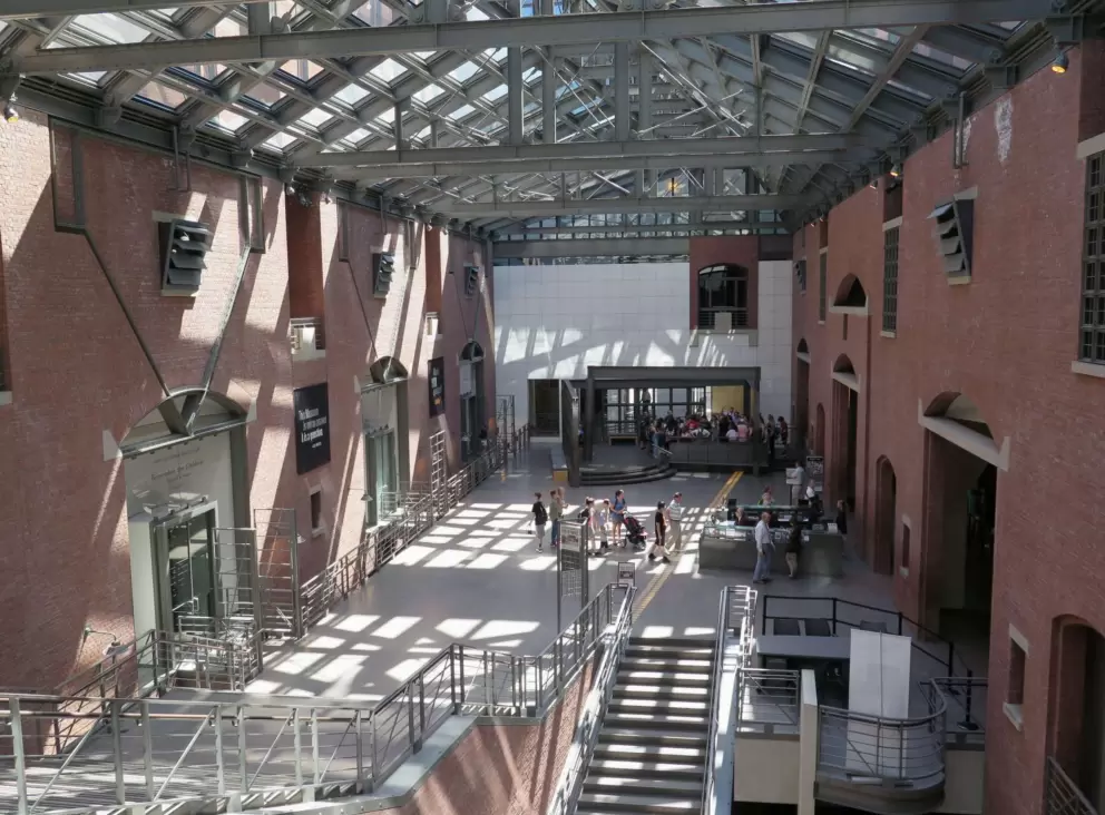 Looking down at the bottom lower level.